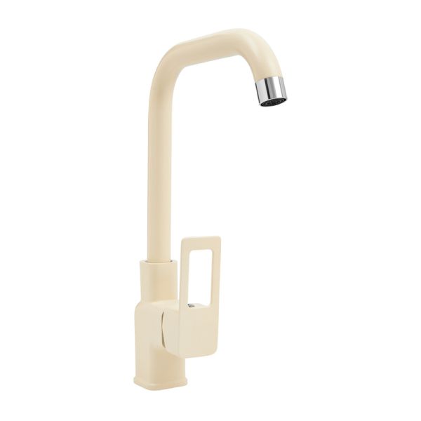 Смеситель для кухни Славен СЛ-ОД-Д93, кремовый