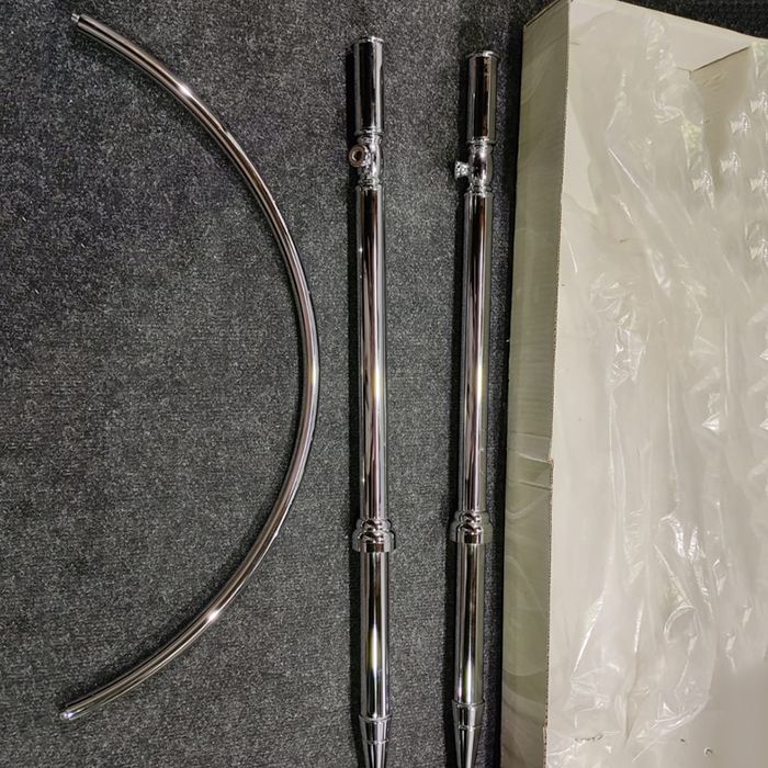 SIMAS Arcade Угловая структура для раковины AR884 и полки AR894, цвет хром (с царапинами/потертостями)