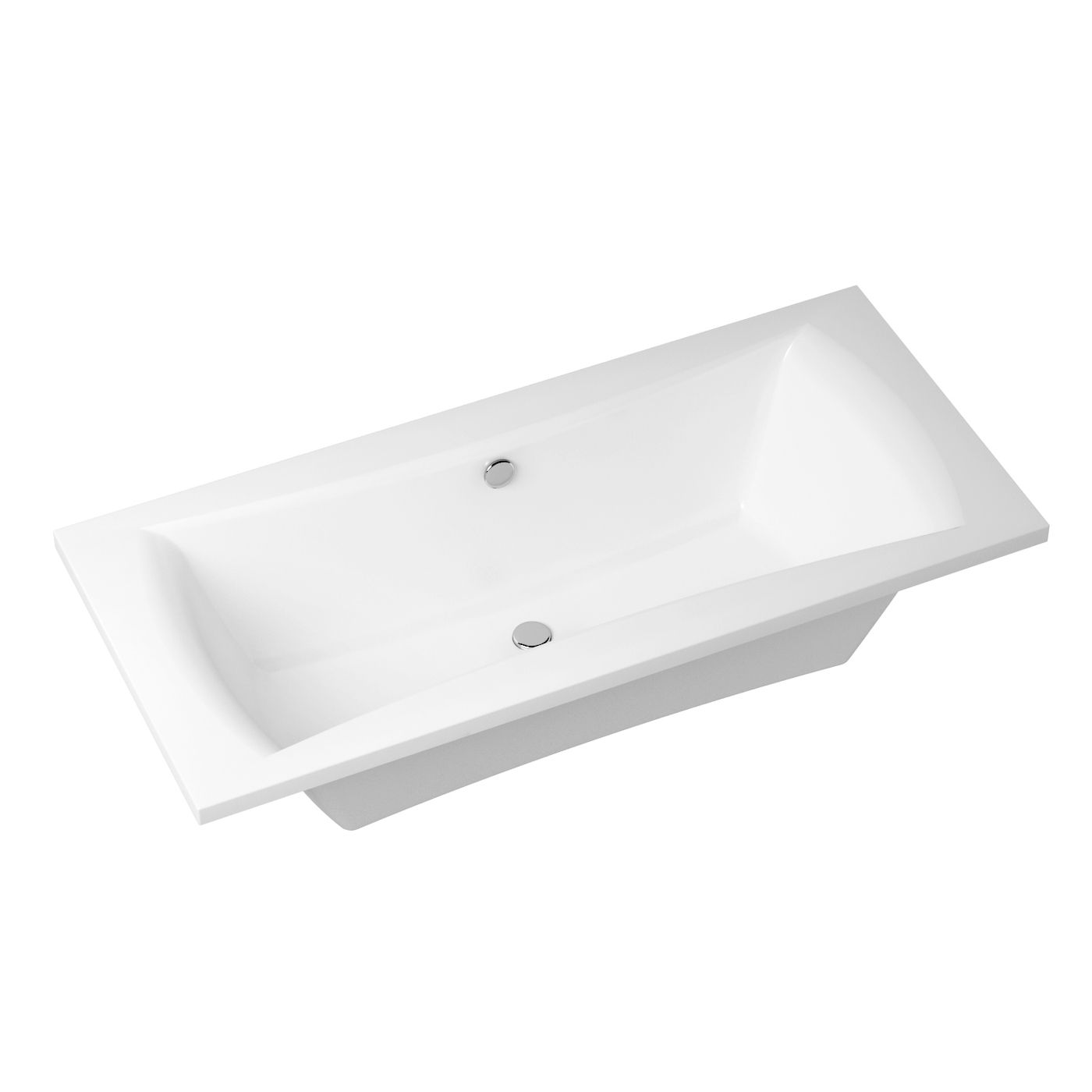 Комплект 3 в 1 Lavinia Boho Evan S2-37110180, акриловая ванна 180x80 см, усиленный металлический каркас с монтажным набором, лицевой экран