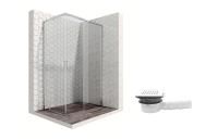 Душевой уголок Ambassador Queen 11011106R-MA1, прямоугольный, точечный трап, 120х80