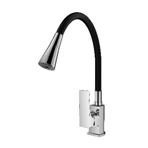 Смеситель для кухни с гибким изливом Prohanss P61.4406, хром