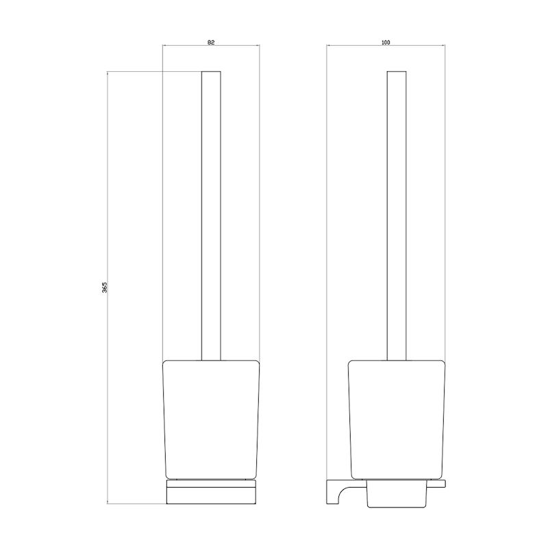 Ершик для унитаза Rav Slezak NIL NLA0500Z, золото, артикул NLA0500Z