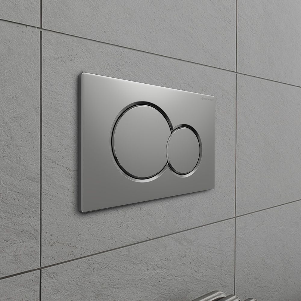 Клавиша смыва Terminus 52K24х16M, матовый хром