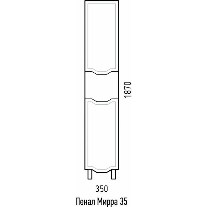 Шкаф-пенал "Мирра 35"
