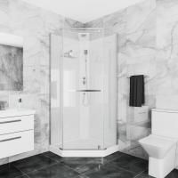 Кабина CHIKA901T душевая без крыши Cerutti SPA (90x90x215-225) Кабина CHIKA901T душевая без крыши Cerutti SPA (90x90x215-225)