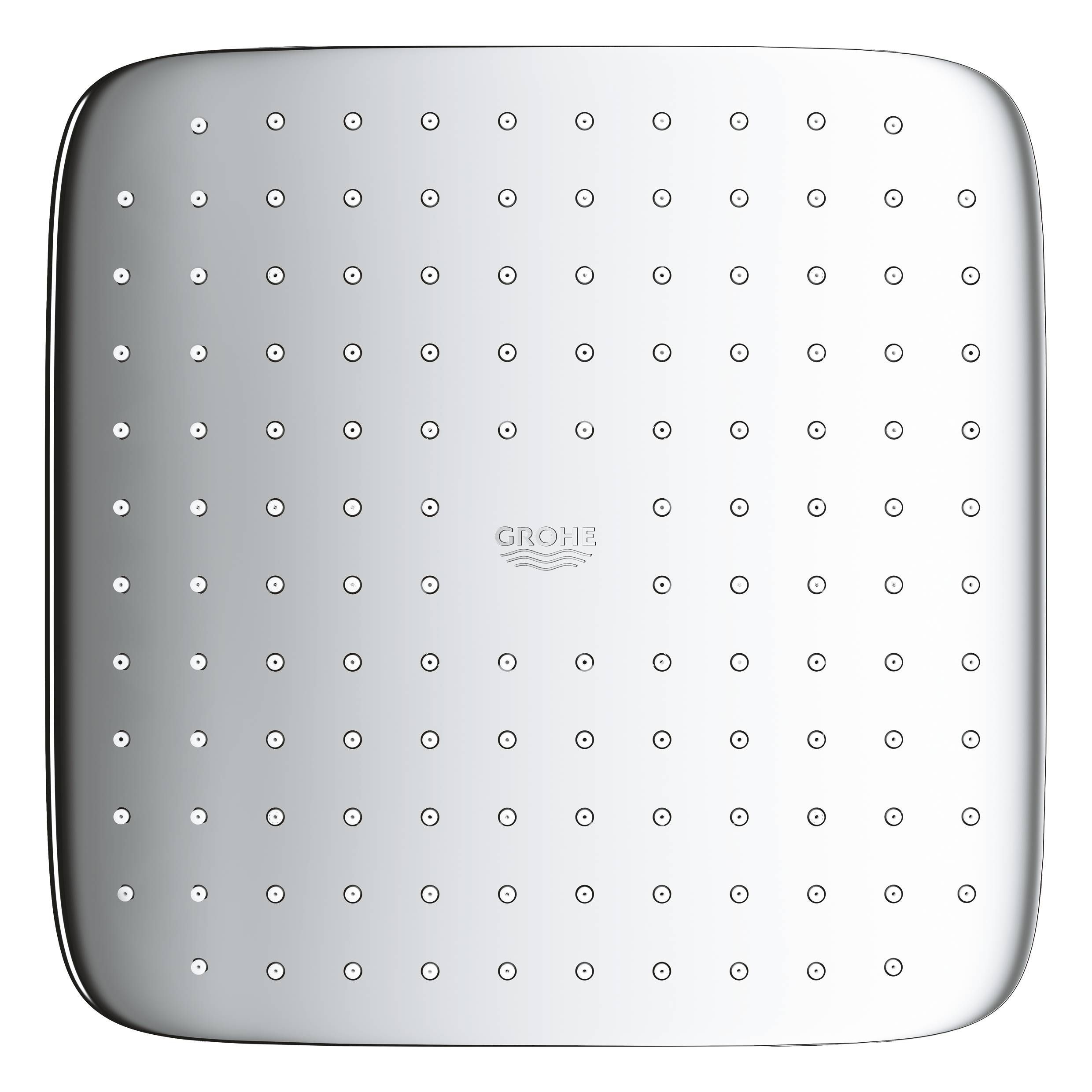 Верхний душ GROHE Tempesta 250 CUBE, квадратный (низ-хром, верх-белый), хром (26685000)