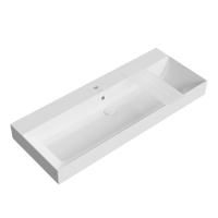 Раковина GRANDE мебельная\подвесная 120 с крепежом, белая глянцевая Раковина GRANDE мебельная\подвесная 120 с крепежом, белая глянцевая