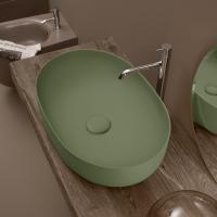 Kerasan Nolita Раковина накладная 60х40 см, без отв под смеситель, цвет Verde