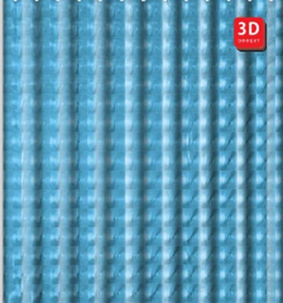 Штора для ванной FASHUN A8752, синий