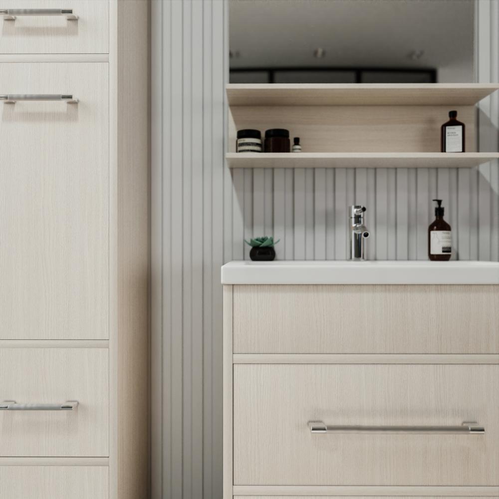 Тумба под раковину напольная Бриклаер ЧИЛИ светлая лиственница , 70 см, артикул 4627125415005