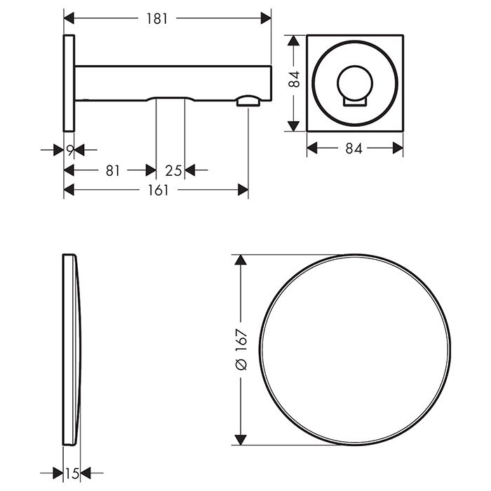 AX Uno Эл. Смеситель для раковины, наст., цвет шлифованная бронза AX Uno Эл. Смеситель для раковины, наст., цвет шлифованная бронза
