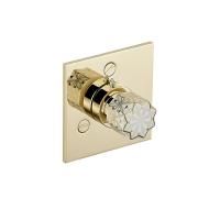 THG NIHAL PORCELAINE IVOIRE Переключатель встраиваемый, внешняя часть, цвет Soft gold THG NIHAL PORCELAINE IVOIRE Переключатель встраиваемый, внешняя часть, цвет Soft gold