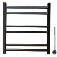 Электрический полотенцесушитель Ника Modern ЛМ 5 60x50 масляный Черный 6 перекладин