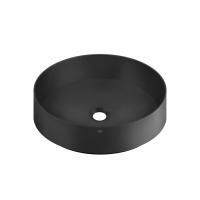 GESSI 316 Раковина Ø400 мм., для установки на столешницу, без перелива, нержавеющая сталь, цвет черный матовый