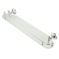 MIRELLA Полка c галереей L58 см, стекло матовое/хром