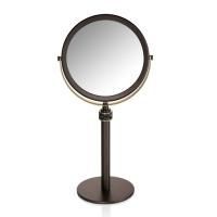 Decor Walther Rocks SP 13/V Косметическое зеркало на подставке, с кристаллами Swarovski®, цвет: темная бронза / золото матовое ЗАКАЗ ПО ЗАПРОСУ