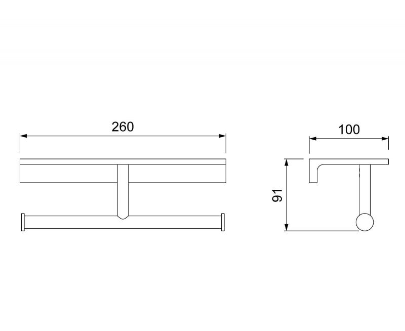 Держатель туалетной бумаги Timo Selene 12045/03 Черный, артикул 12045/03