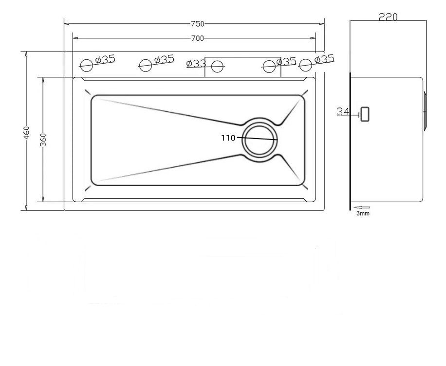 Кухонная мойка многофункц. DQ нерж.сталь матовое золото в комплекте со смесителем и аксессуарами (DKS754607), артикул DKS754607