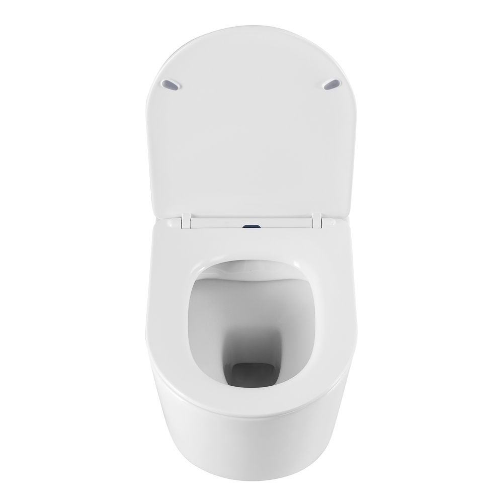 BOLZANO Унитаз подвесной безободковый с сиденьем AM001CHR/SC, артикул AM001CHR/SC