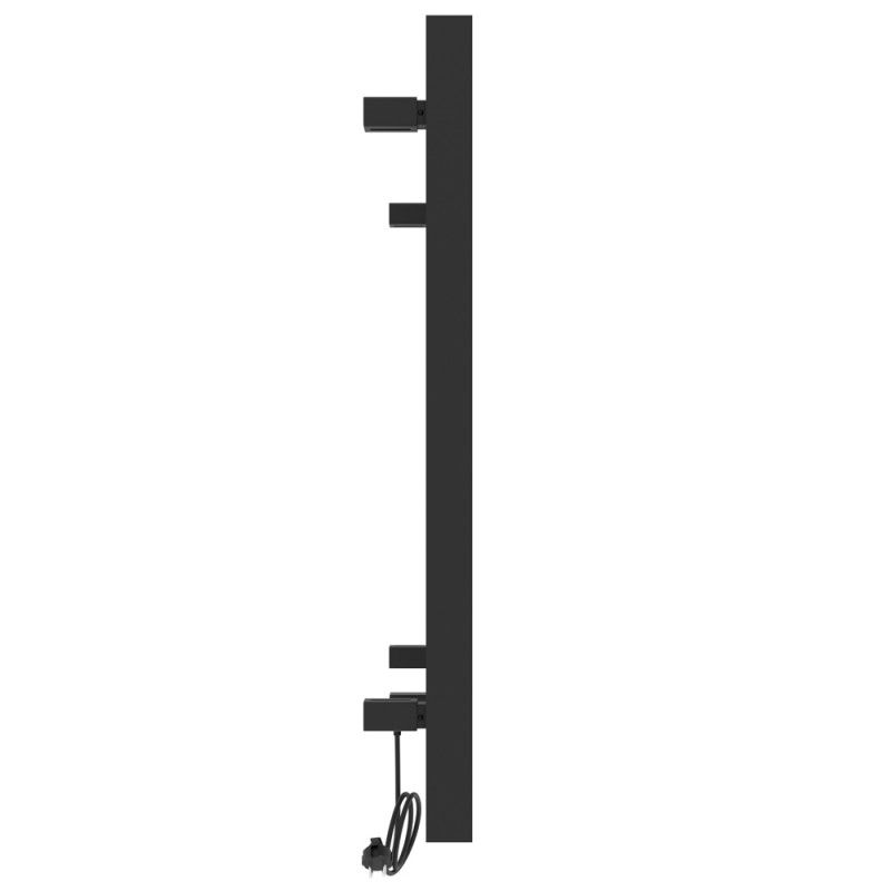 Полотенцесушитель электро "Гефест ЧКЧ П7 500х800", черный муар, правый