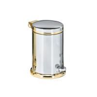 Decor Walther TE 37 SC Ведро 21xh29см, с педалью и крышкой, softclose, цвет: хром / золото ЗАКАЗ ПО ЗАПРОСУ Decor Walther TE 37 SC Ведро 21xh29см, с педалью и крышкой, softclose, цвет: хром / золото ЗАКАЗ ПО ЗАПРОСУ