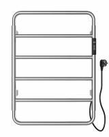 Полотенцесушитель электрический WONZON & WOGHAND WISMAR, Брашированный никель (WW-AL201-BR)