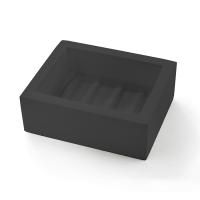 Мыльница, 3SC, BeMood Black, ширина, мм-100, глубина, мм-80, высота, мм-35, тип установки-настольный (свободностоящий), материал мыльницы-латунь, без креплений, цвет-черный (Black, Pure Black)