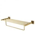 Полотенцедержатель с полкой WONZON & WOGHAND ROMA, Бронза (WW-7281)