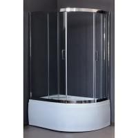 Душевой уголок Royal Bath RB-L-3001-3 120х80 без поддона профиль Хром стекло прозрачное