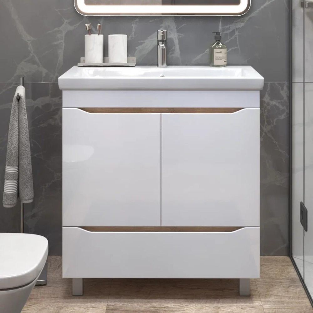 Тумба под раковину напольная VIGO Grani 286 дуб золотой, 80 см, артикул 286 дуб золотой