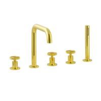 REVERSA См-ль на борт ванны, на 5 отв., золото