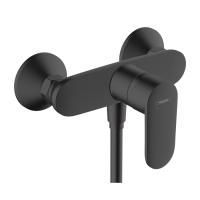 Смеситель для душа, Hansgrohe, Vernis Blend, тип открывания воды-рычажный, тип регулирования воды-керамический картридж, тип установки-настенный, отверстия для монтажа-2, материал ручки-металл, цвет ручки-в цвет смесителя, цвет-черный матовый Смеситель для душа, Hansgrohe, Vernis Blend, тип открывания воды-рычажный, тип регулирования воды-керамический картридж, тип установки-настенный, отверстия для монтажа-2, материал ручки-металл, цвет ручки-в цвет смесителя, цвет-черный матовый