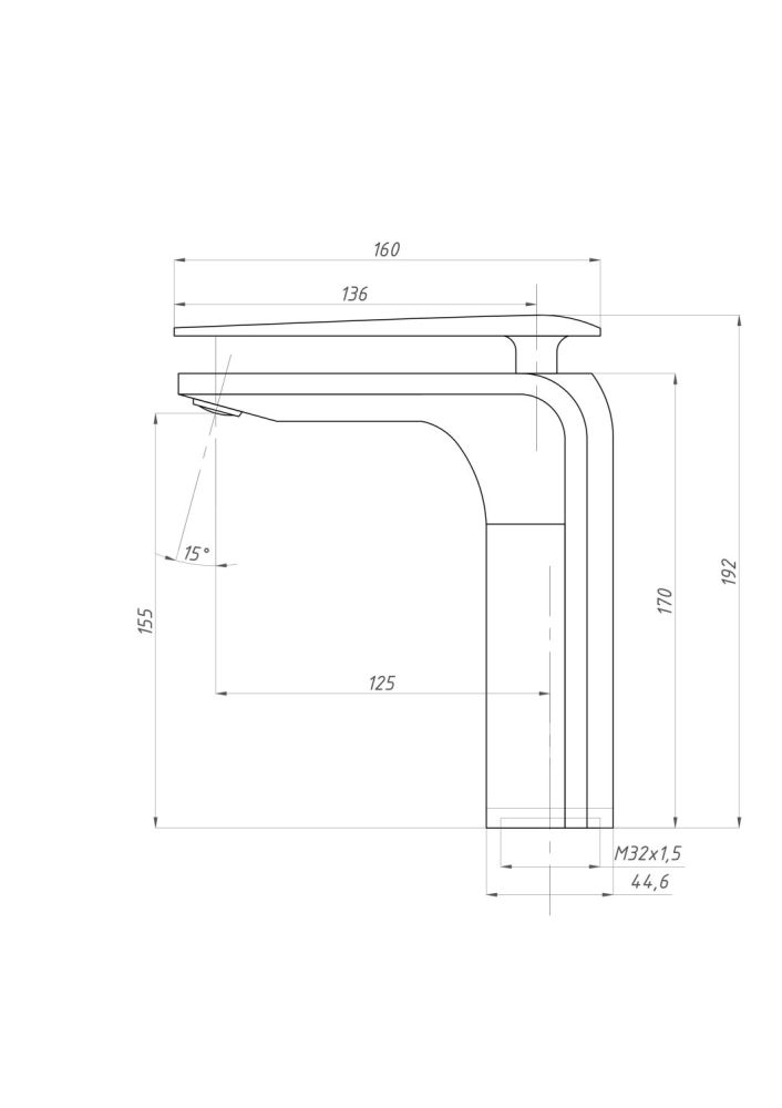 Смеситель для раковины ПСМ-ПРОФСАН PSM-500-5 ДИЗАЙН тип См-УмОЦБА, артикул PSM-500-5