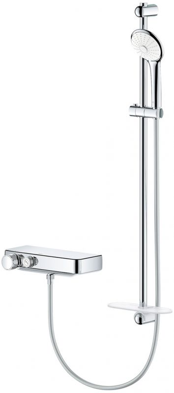 Термостатический смеситель для душа GROHE GRT SmartControl и душевой гарнитур Euphoria 110 Massage с душевой штангой 900 мм (34721000) Термостатический смеситель для душа GROHE GRT SmartControl и душевой гарнитур Euphoria 110 Massage с душевой штангой 900 мм (34721000)