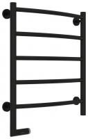 Полотенцесушитель электрический "ГАЛАНТ 2.0" 600х500 / МЭМ левый (Матовый Чёрный)