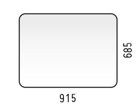 Зеркало LED "Альбано 915х685", сенсор