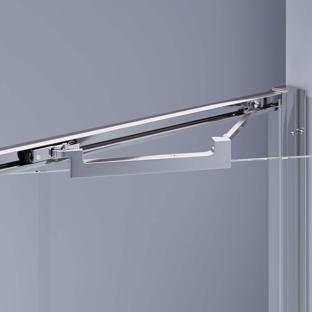 Душевая дверь из стекла, распашная с системой Pull&Slide в нишу RGW SV-05 - хром (Рисунок - матовая полоса, 800), артикул 70320508-201