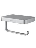 Держатель для туалетной бумаги с полкой WONZON & WOGHAND FLAT, Хром (WW-9736)