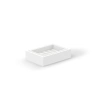 Decor Walther Brownie Мыльница подвесная, имитация кожи, цвет: белый