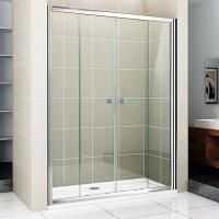 Душевая дверь в нишу Cezares Pratico BF-2 170 профиль Хром стекло прозрачное