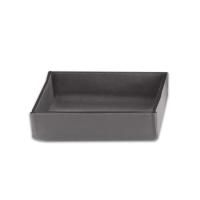 Лоток, Decor Walther, Nappa TAB S, ширина, мм-170, глубина, мм-170, высота, мм-45, материал-натуральная кожа, цвет-дымчато-серый