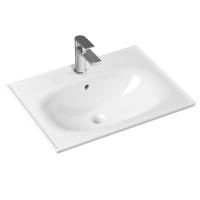 Комплект 2 в 1 Lavinia Boho Bathroom Sink 21510355, врезная фарфоровая раковина 60 см, смеситель