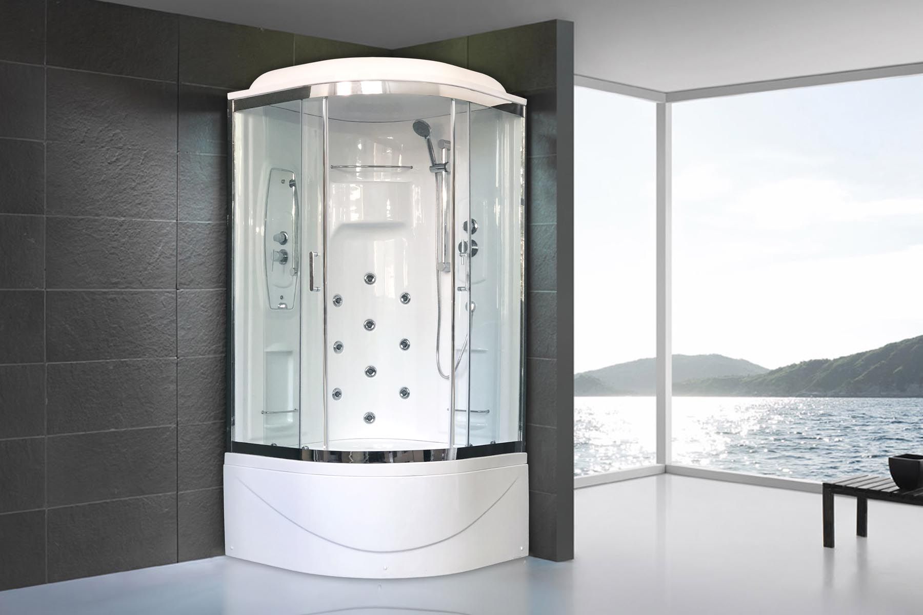Душевая кабина Royal Bath RB 100NRW-T-CH (прозрачное) Душевая кабина Royal Bath RB 100NRW-T-CH (прозрачное)
