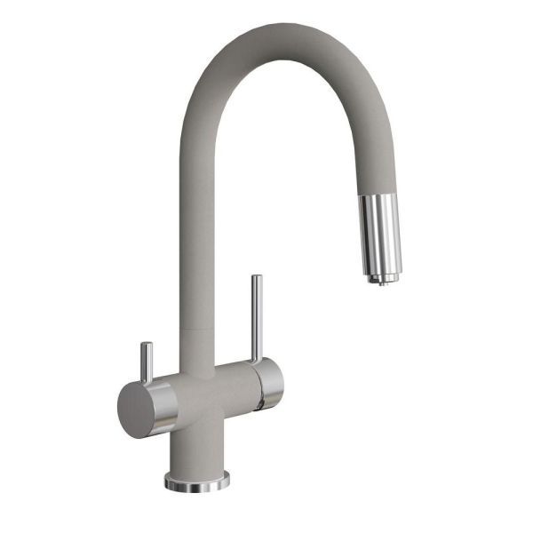Смеситель для кухни с подключением фильтра Florentina МАЭСТРО 337.03Н.2123.305, грей