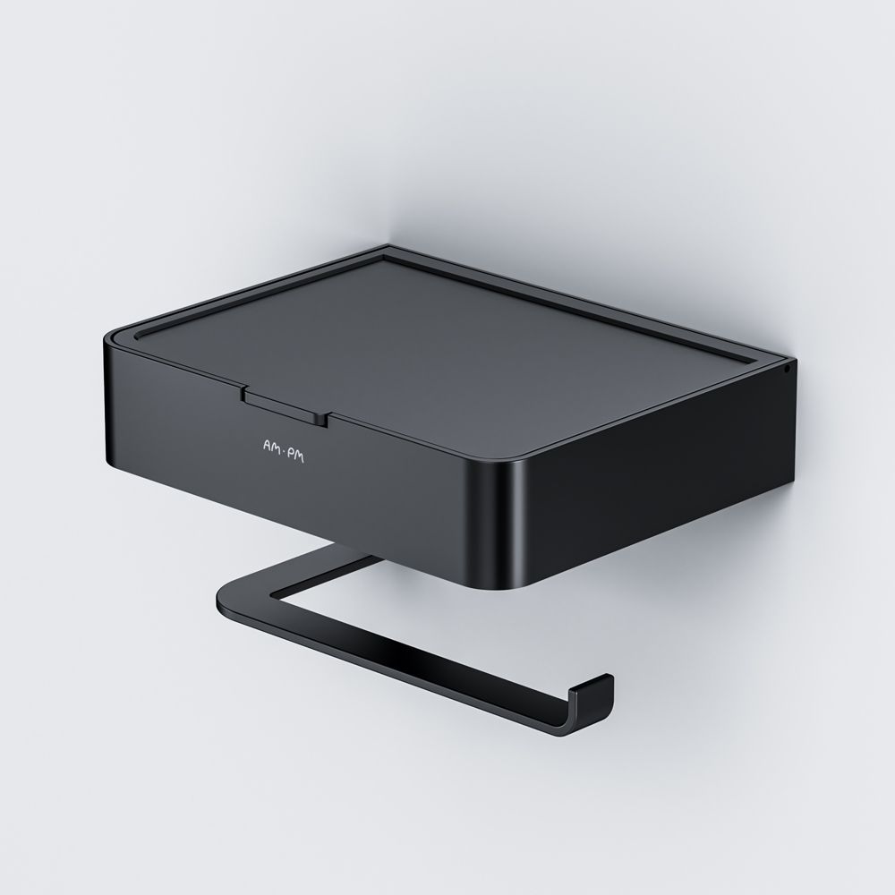 A50A341522 Inspire V2.0, Держатель для туалетной бумаги с коробкой, черный, шт A50A341522 Inspire V2.0, Держатель для туалетной бумаги с коробкой, черный, шт
