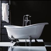 Treesse Epoca Ванна из композита отдельностоящая 170х80хh72/60 см) в комплекте: ножки (4 шт.), слив-перелив, цвет ванны: белый, фурнитура: хром