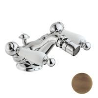 CISAL Arcana Toscana Смеситель двухвентильный для биде на 1 отверстие с донным клапаном, цвет бронза