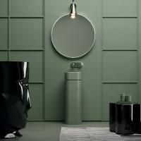 Kerasan Hako Раковина накладная квадратная 30х30хH15 см, без отв под смеситель, цвет: verde matte (зеленый)