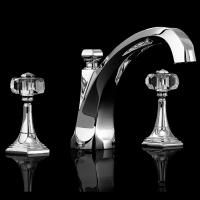 Devon&Devon Excelsior Gemstone Смеситель для раковины на 3 отв., донный клапан. Цвет: хром.