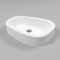 Умывальник WHITECROSS Moonstone C 50x35 (белый мат) иск. камень